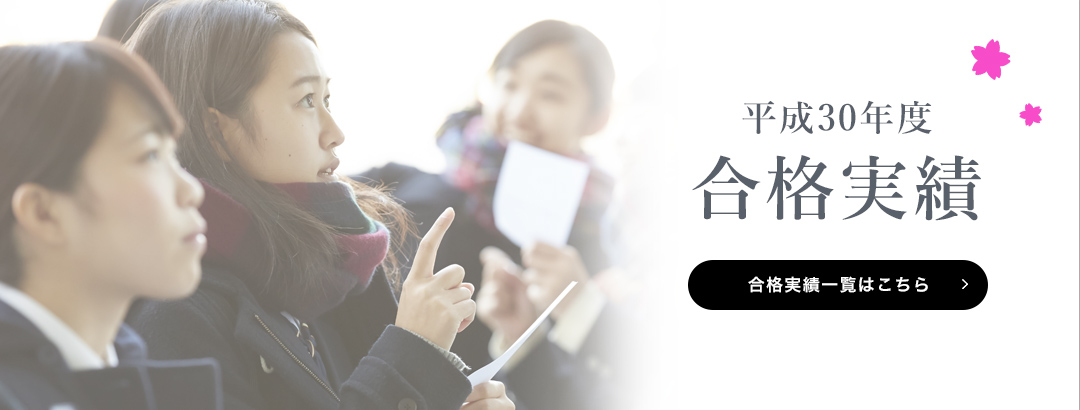 平成30年度合格実績